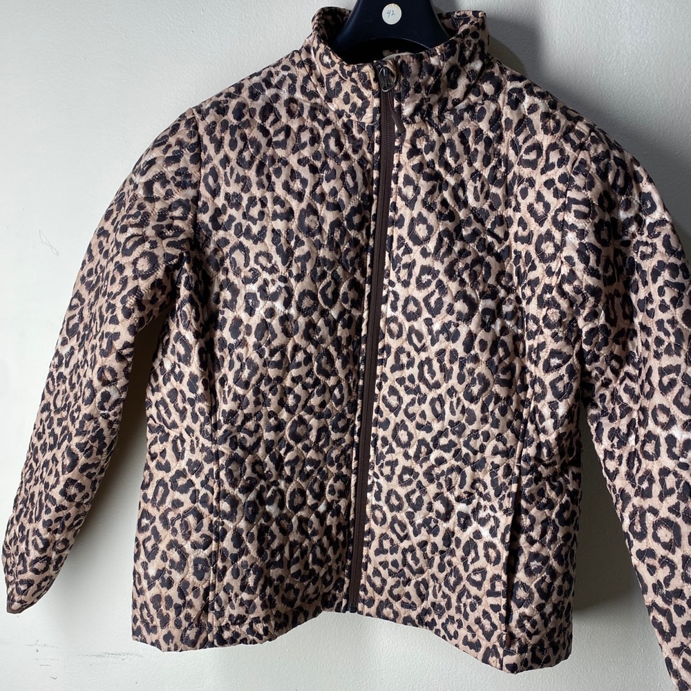 Land’s End Animal Print Quilted Jacket - Gem